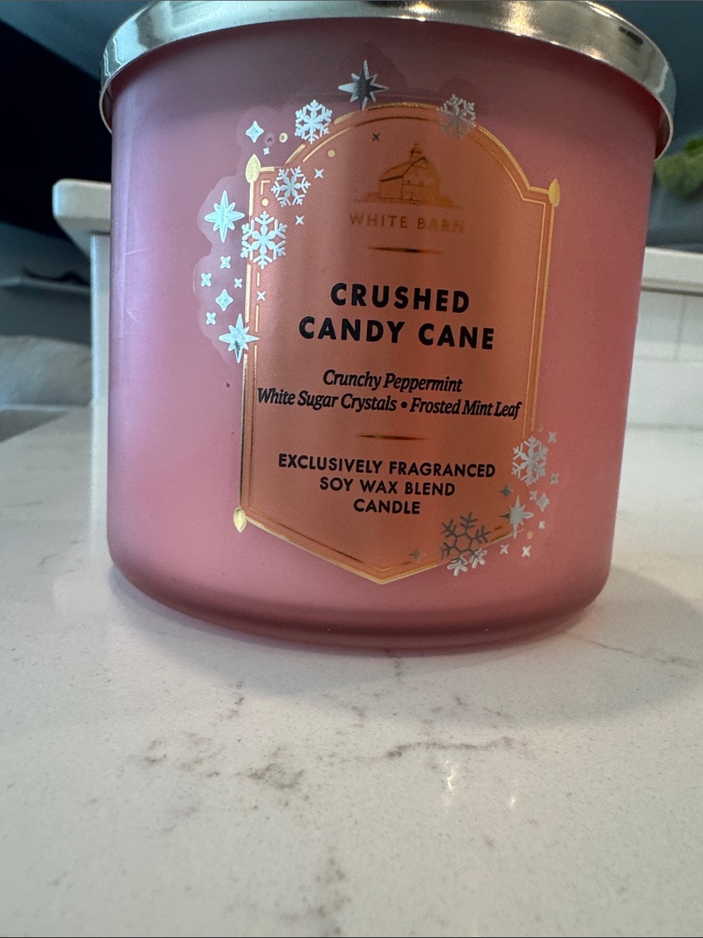 White Barn Candle, Crushed Candy Cane